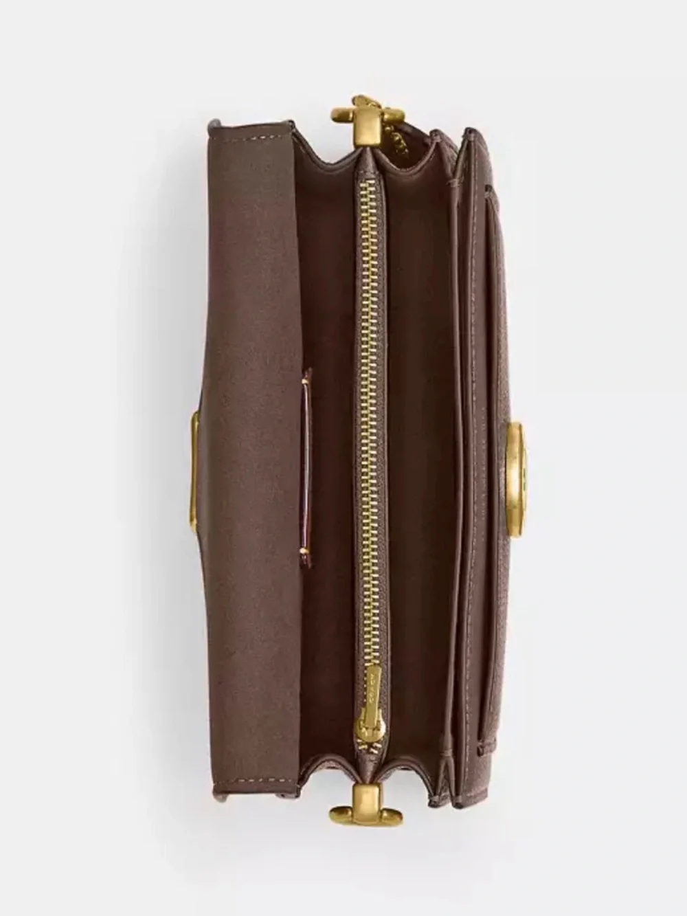 Coach Dark Stone Tabby 20 Shoulder Bag with Gold Hardware - Picture 2 of 5